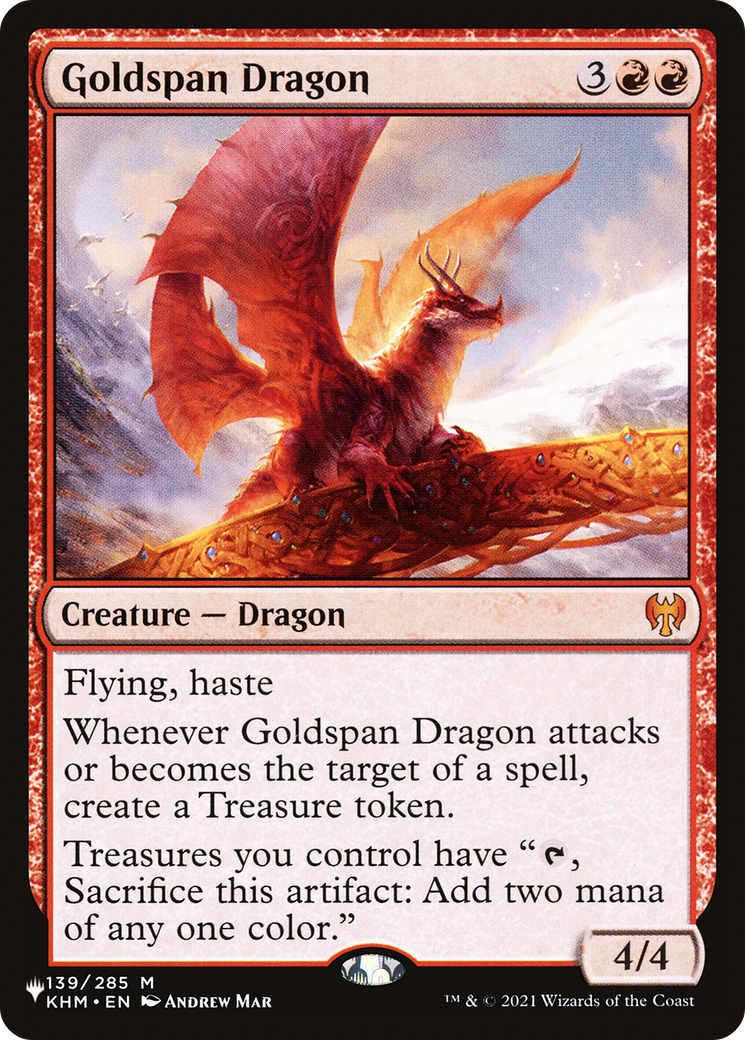 Goldspan Dragon (LIST-KHM-139) [The List]