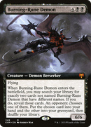 Burning-Rune Demon (KHM-349) [Kaldheim]: (Extended Art)