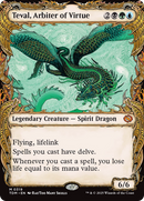 Teval, Arbiter of Virtue (TDM-319) [Tarkir: Dragonstorm]: (Showcase) Foil