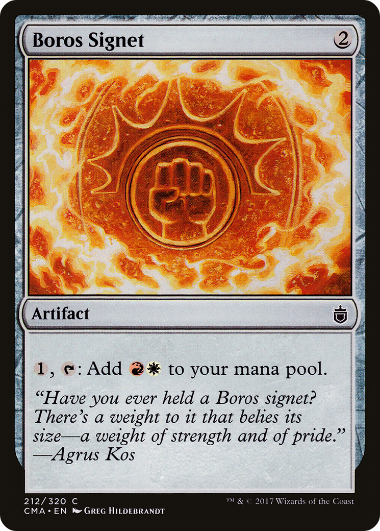 Boros Signet (CMA-212) [Commander Anthology]
