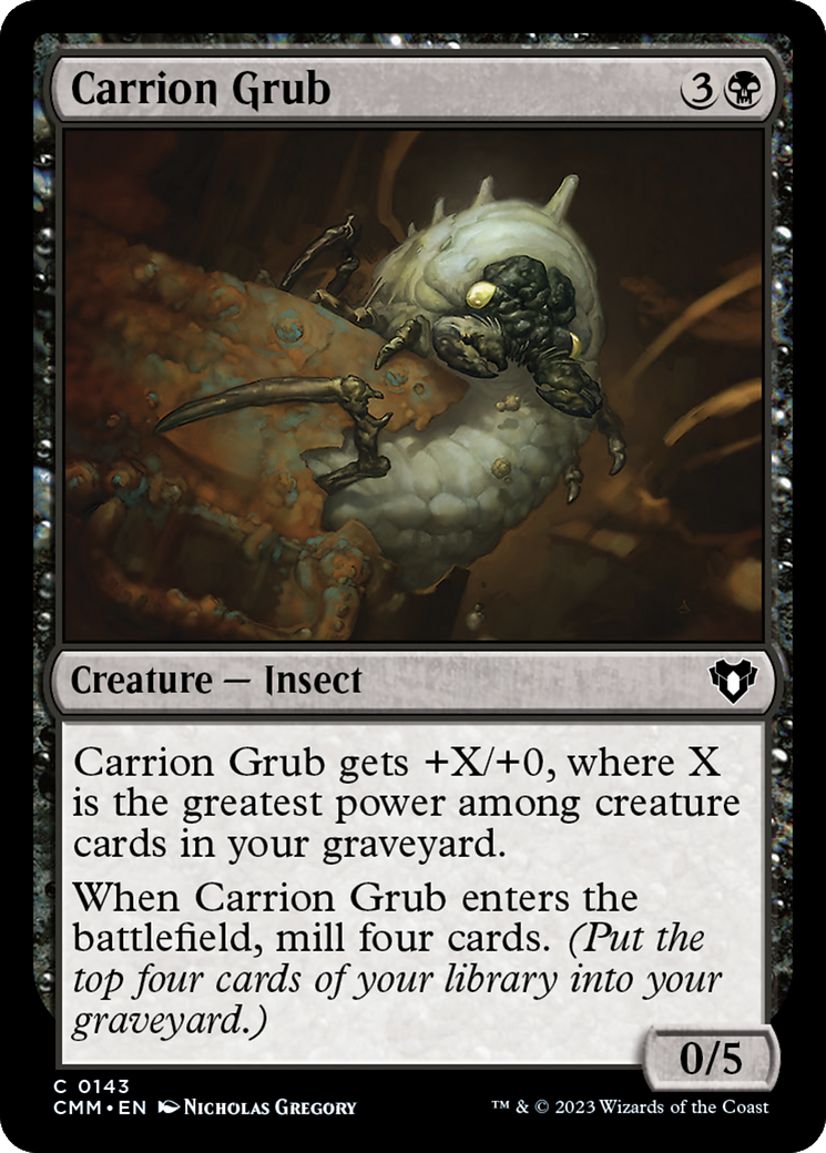 Carrion Grub (CMM-143) [Commander Masters] Foil