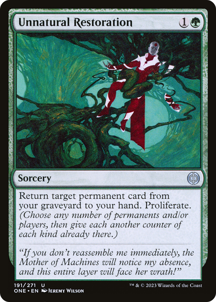 Unnatural Restoration (ONE-191) [Phyrexia: All Will Be One]