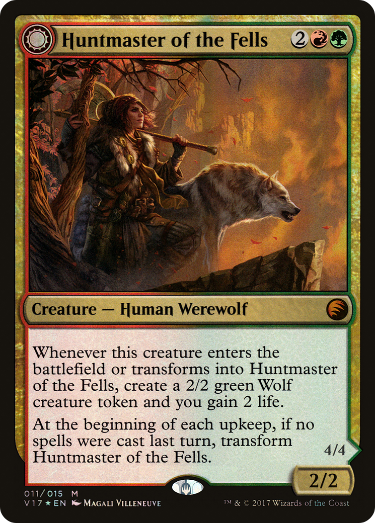 Huntmaster of the Fells (V17-011) [From the Vault: Transform] Foil