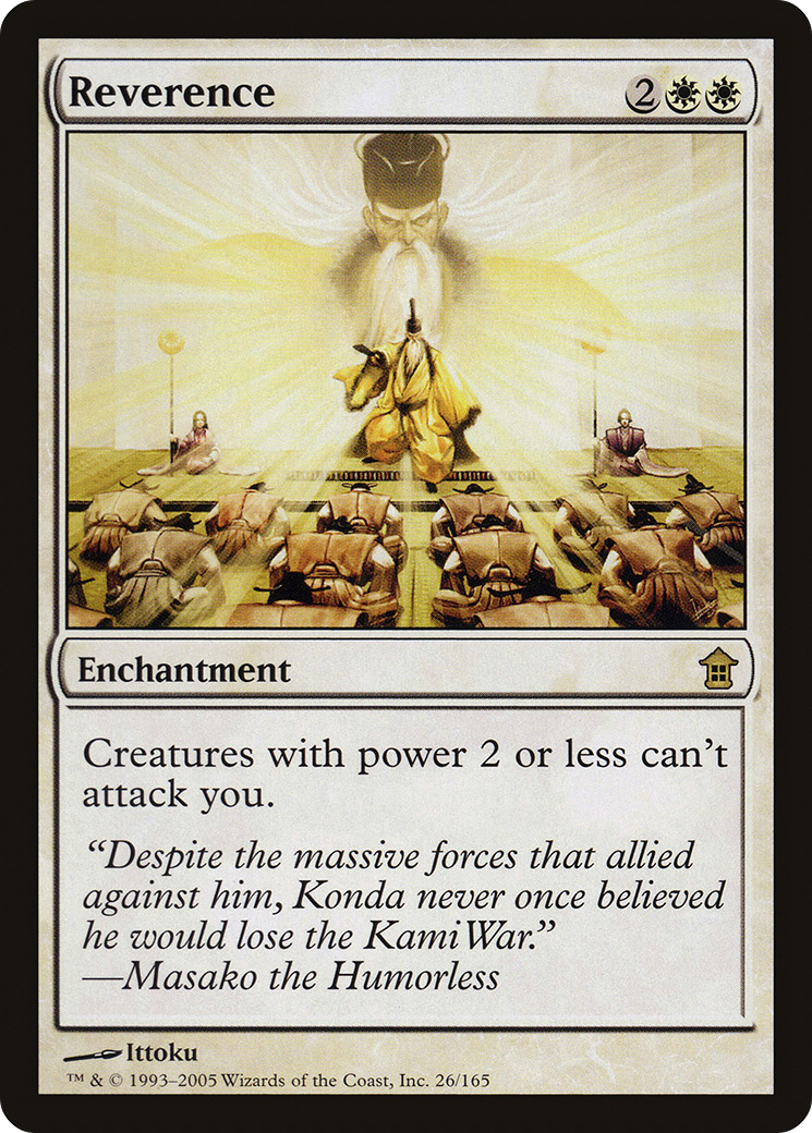 Reverence (SOK-026) [Saviors of Kamigawa]