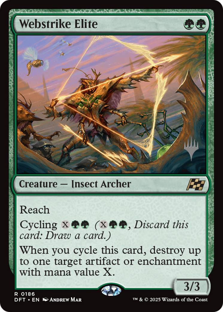 Webstrike Elite (PPDFT-186) [Promo Pack: Aetherdrift] Foil