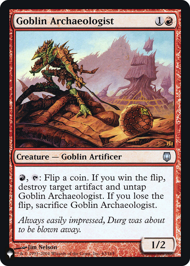 Goblin Archaeologist (LIST-DST-63) [The List] Foil