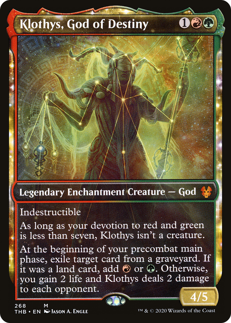 Klothys, God of Destiny (Showcase) (THB-268) [Theros Beyond Death]