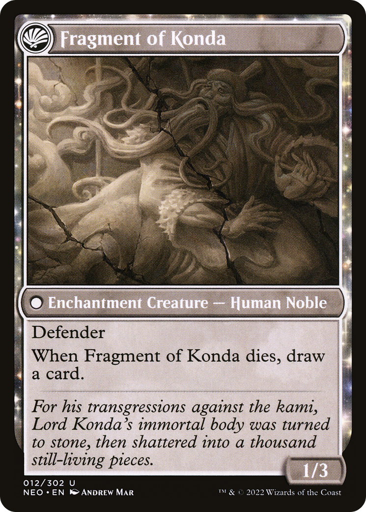The Fall of Lord Konda (NEO-012) [Kamigawa: Neon Dynasty] Foil