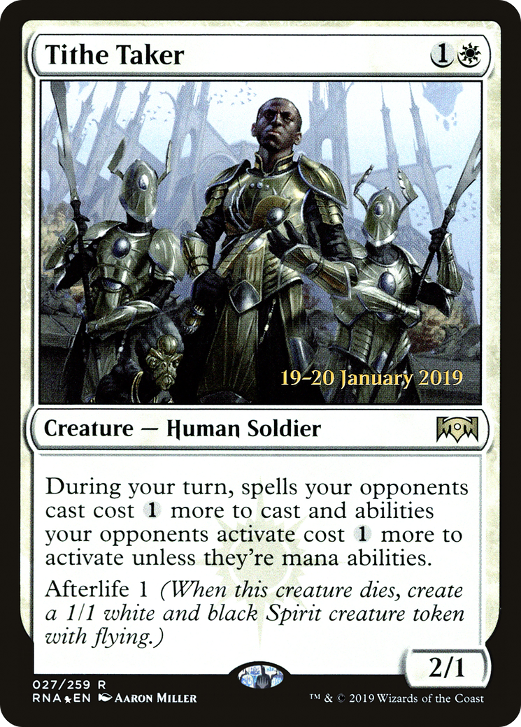 Tithe Taker (PRE-27S) [Ravnica Allegiance Promos] Foil