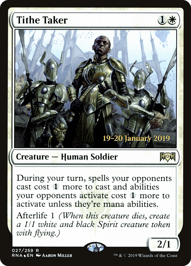 Tithe Taker (PRE-27S) [Ravnica Allegiance Promos] Foil