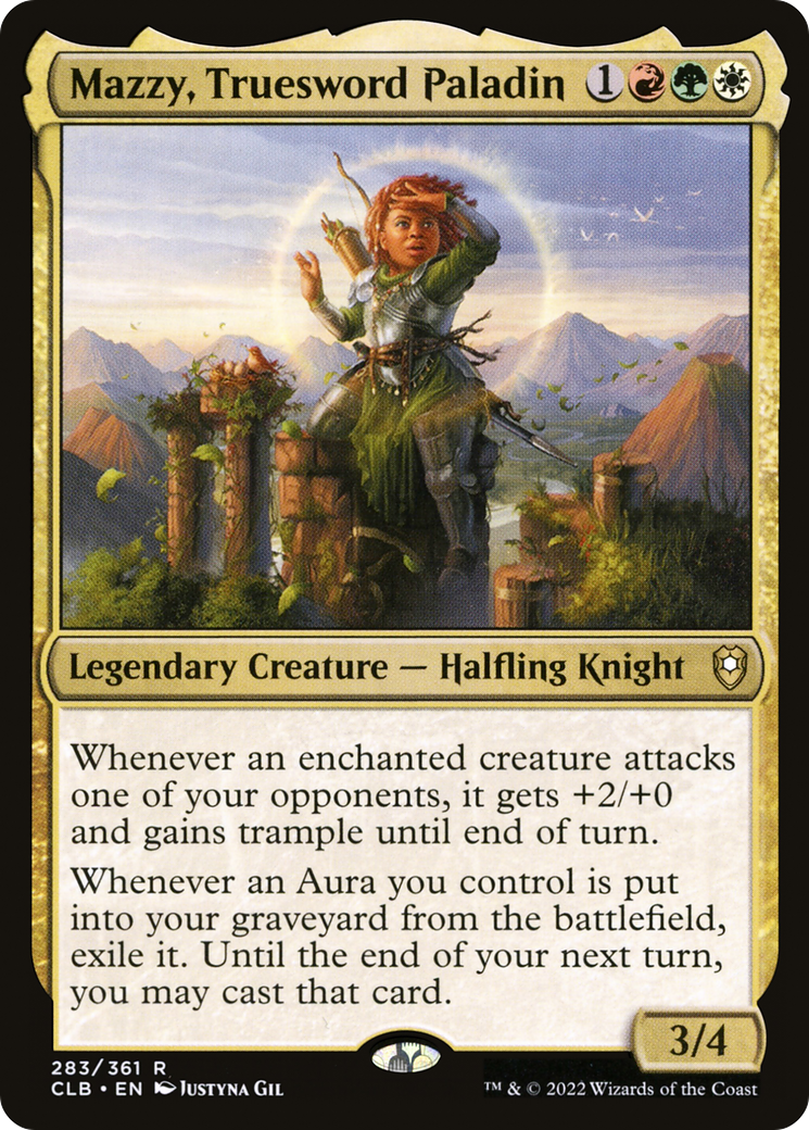 Mazzy, Truesword Paladin (CLB-283) [Commander Legends: Battle for Baldur's Gate] Foil