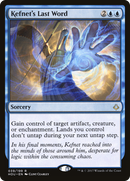 Kefnet's Last Word (HOU-039) [Hour of Devastation] Foil