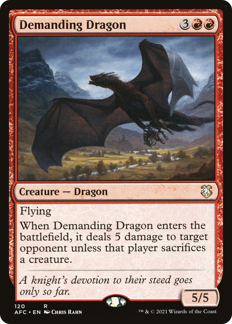 Demanding Dragon (AFC-120) [Forgotten Realms Commander]