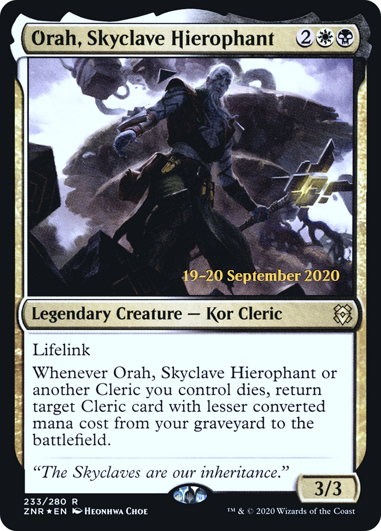 Orah, Skyclave Hierophant (PRE-233S) [Zendikar Rising Promos] Foil