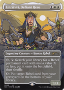 Lin Sivvi, Defiant Hero (SLC-2000) (Borderless) [Secret Lair Countdown Kit]