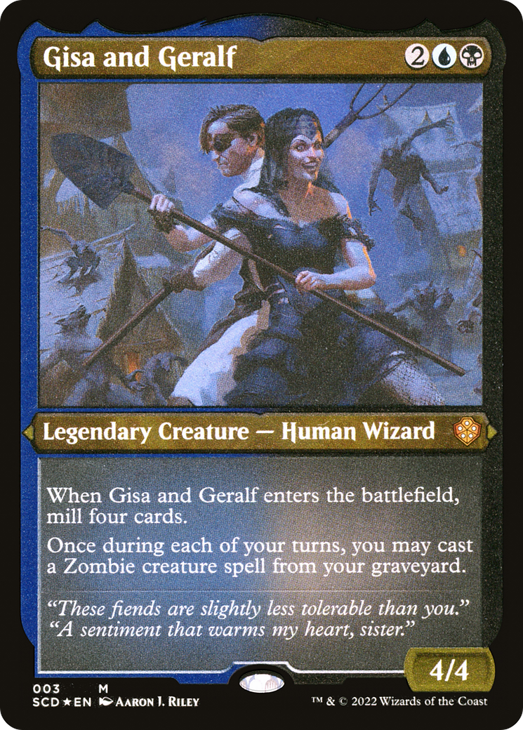 Gisa and Geralf (Foil Etched) (SCD-003) [Starter Commander Decks] Foil