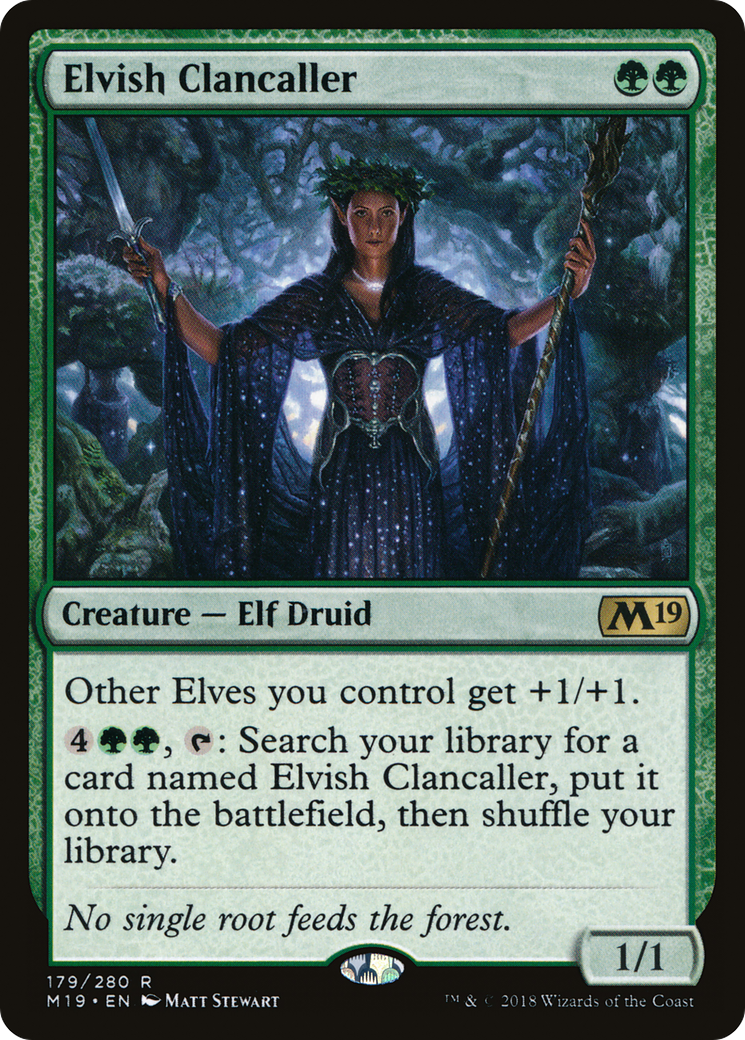 Elvish Clancaller (M19-179) [Core Set 2019] Foil