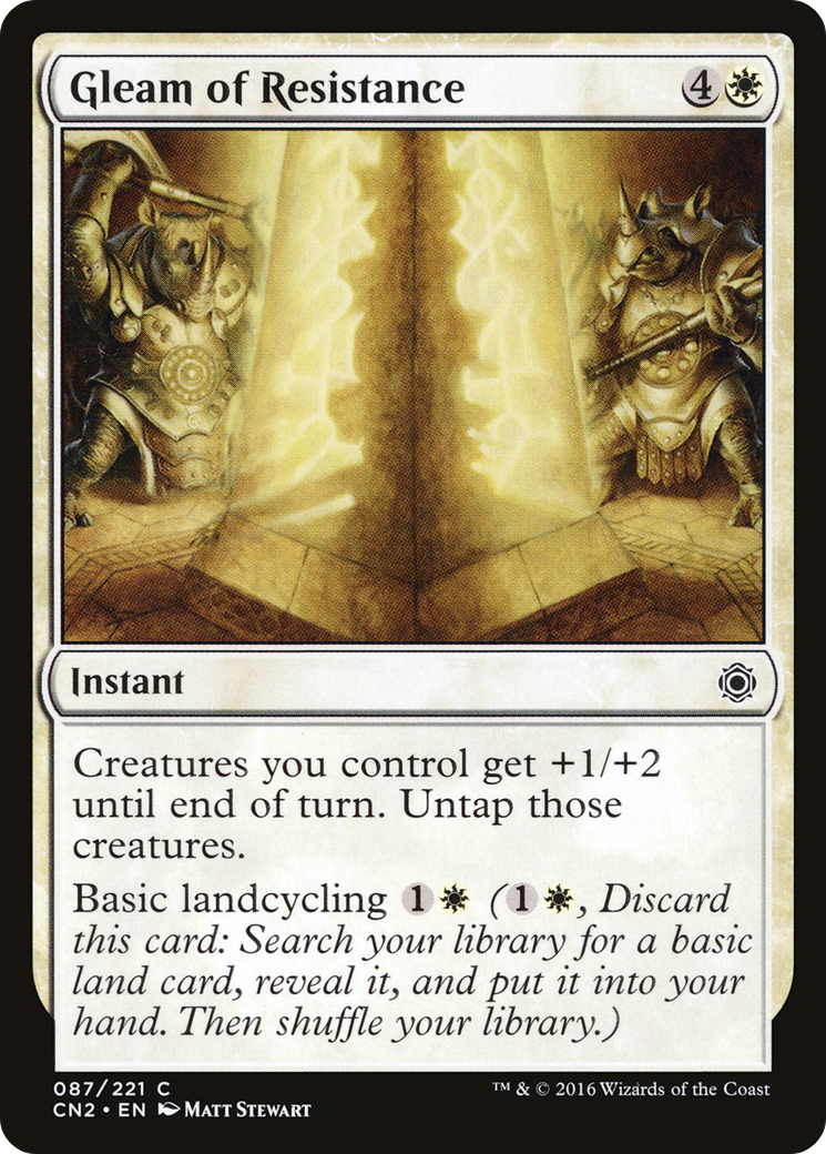 Gleam of Resistance (CN2-087) [Conspiracy: Take the Crown] Foil