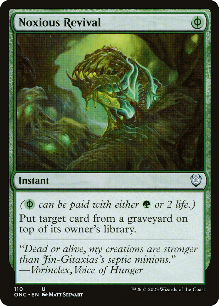 Noxious Revival (ONC-110) [Phyrexia: All Will Be One Commander]