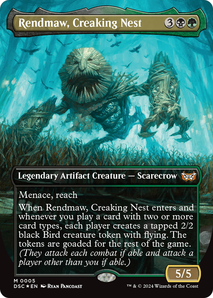 Rendmaw, Creaking Nest (DSC-005) [Duskmourn: House of Horror Commander] (Borderless)