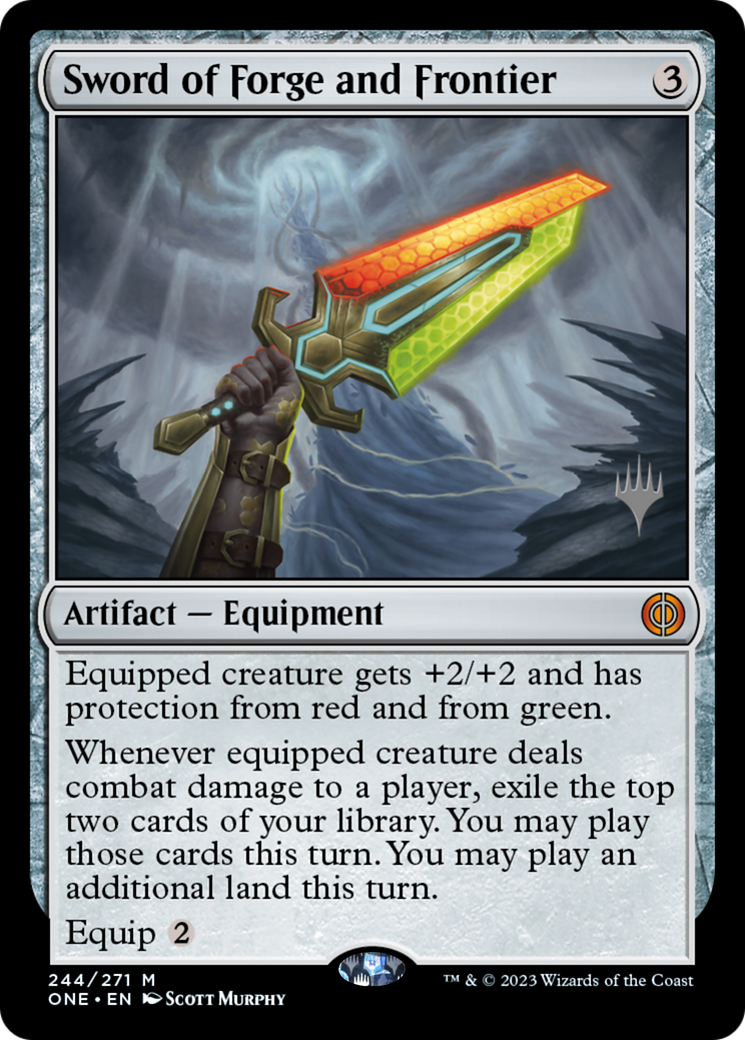 Sword of Forge and Frontier (PPONE-244P) [Phyrexia: All Will Be One Promos]