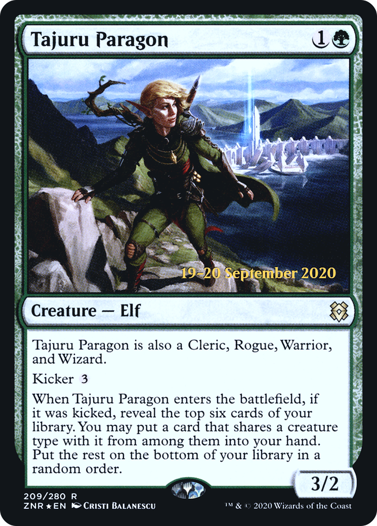 Tajuru Paragon (PRE-209S) [Zendikar Rising Promos] Foil