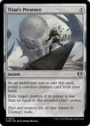 Titan's Presence (CMM-810) [Commander Masters]