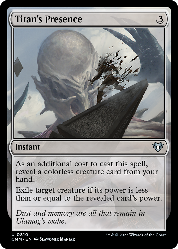 Titan's Presence (CMM-810) [Commander Masters]