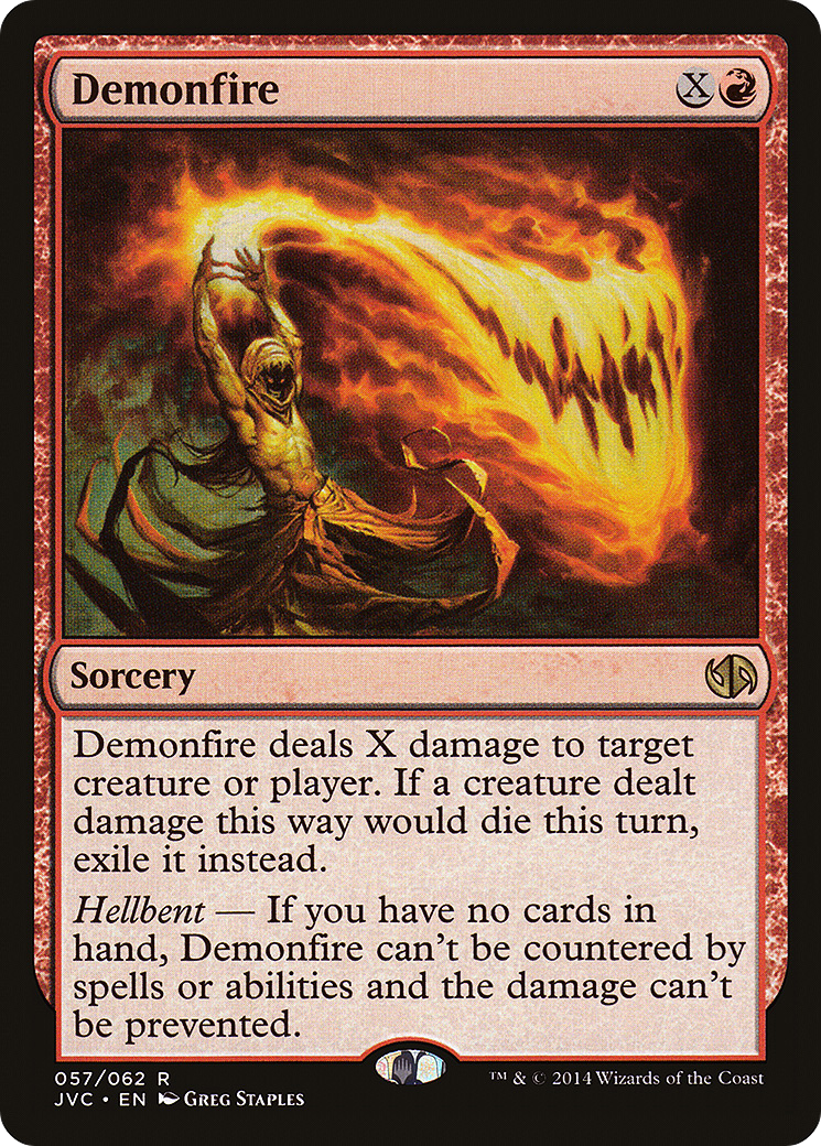 Demonfire (DD3-057) [Duel Decks Anthology: Jace vs. Chandra]