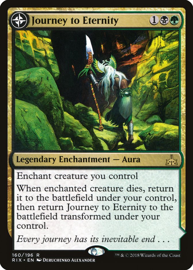 Journey to Eternity // Atzal, Cave of Eternity (RIX-160) [Rivals of Ixalan]: (compasslanddfc) Foil