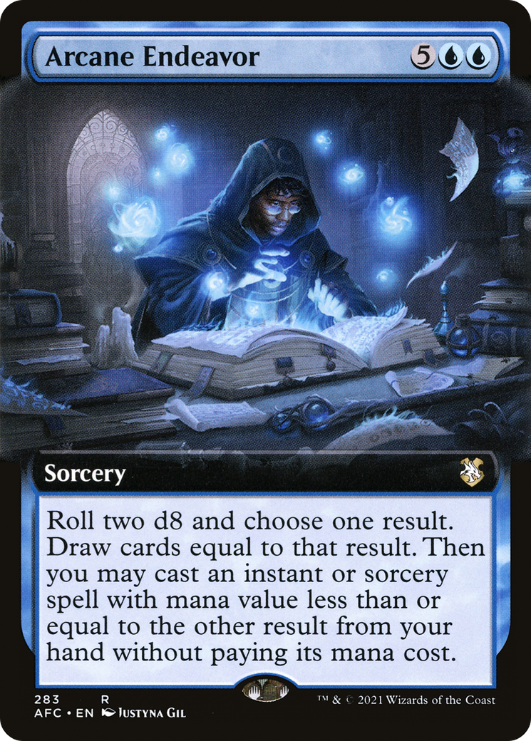 Arcane Endeavor (Extended Art) (AFC-283) [Forgotten Realms Commander]