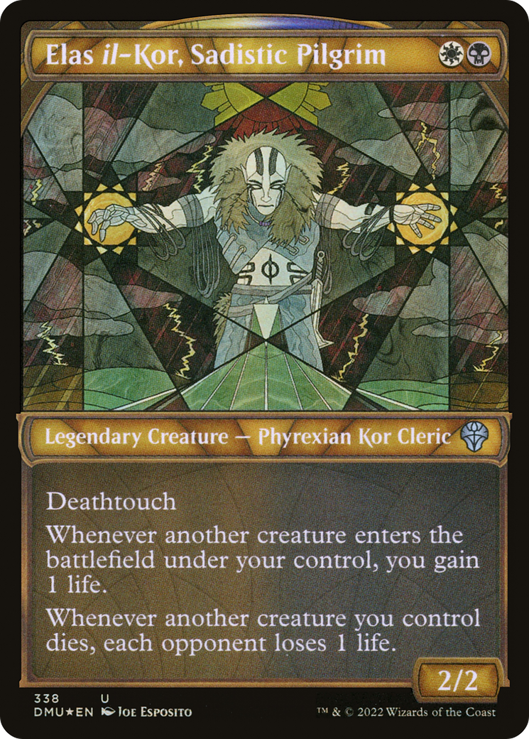 Elas il-Kor, Sadistic Pilgrim (Textured Foil) (DMU-338) (Showcase) [Dominaria United] Foil