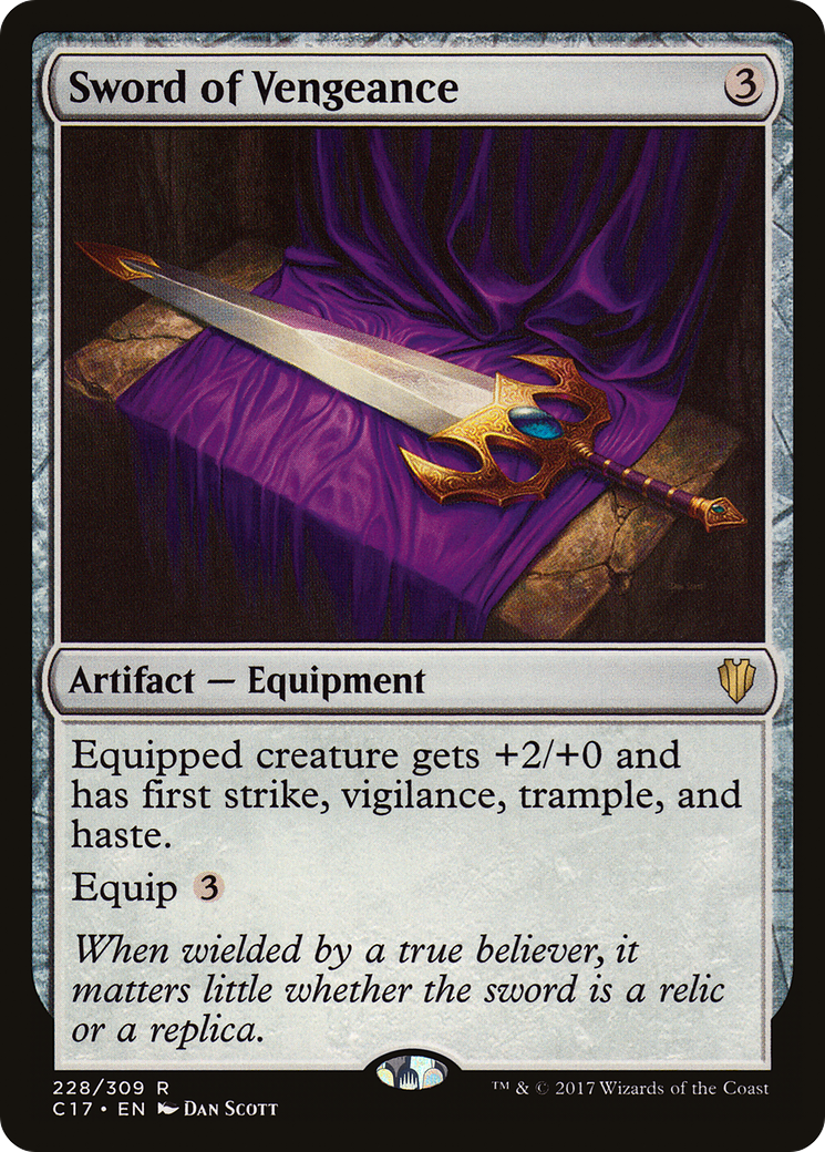 Sword of Vengeance (C17-228) [Commander 2017]