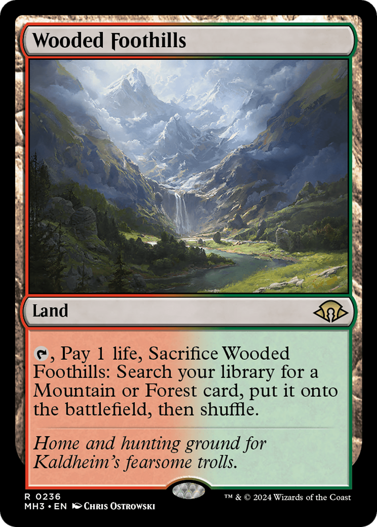 Wooded Foothills (MH3-236) [Modern Horizons 3] Foil