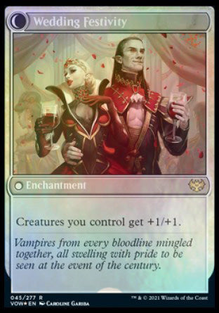 Wedding Announcement // Wedding Festivity (PRE-45S) [Innistrad: Crimson Vow Promos]: (Double Faced Transform) Foil