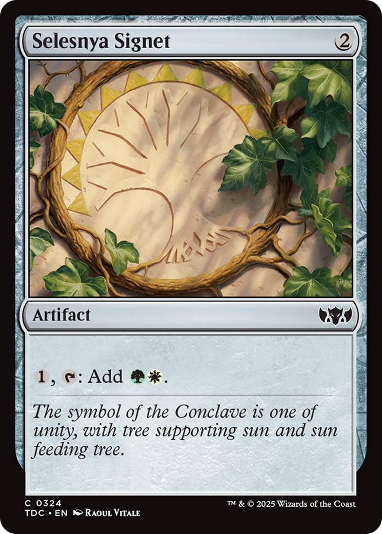 Selesnya Signet (TDC-324) [Commander: Tarkir: Dragonstorm]