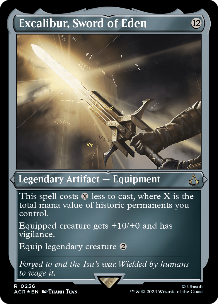Excalibur, Sword of Eden (Foil Etched) (ACR-256) [Assassin's Creed] Foil