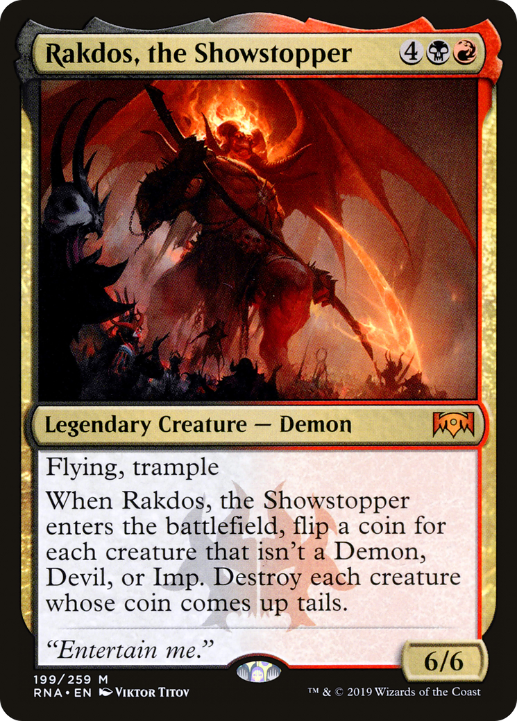 Rakdos, the Showstopper (RNA-199) [Ravnica Allegiance] Foil