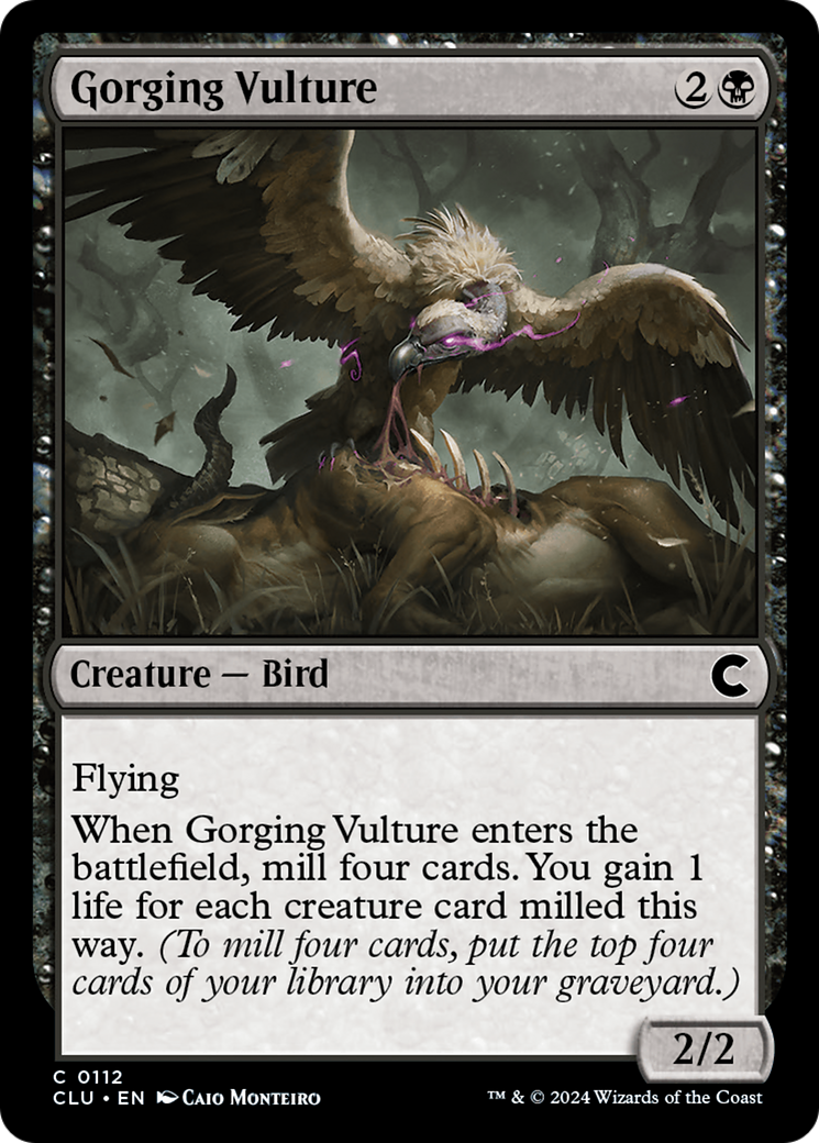 Gorging Vulture (CLU-112) [Ravnica: Clue Edition]