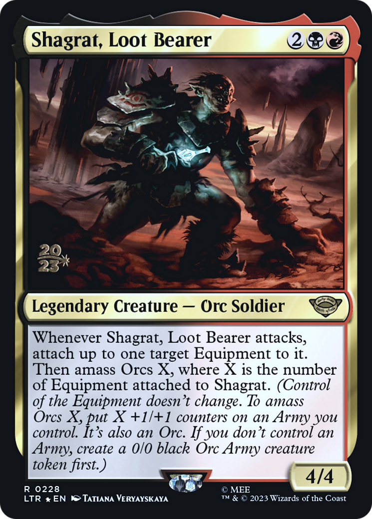 Shagrat, Loot Bearer (PRE-228S) [Tales of Middle-earth Promos] Foil