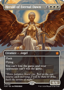 Herald of Eternal Dawn (Borderless) (FDN-299) [Foundations] Foil