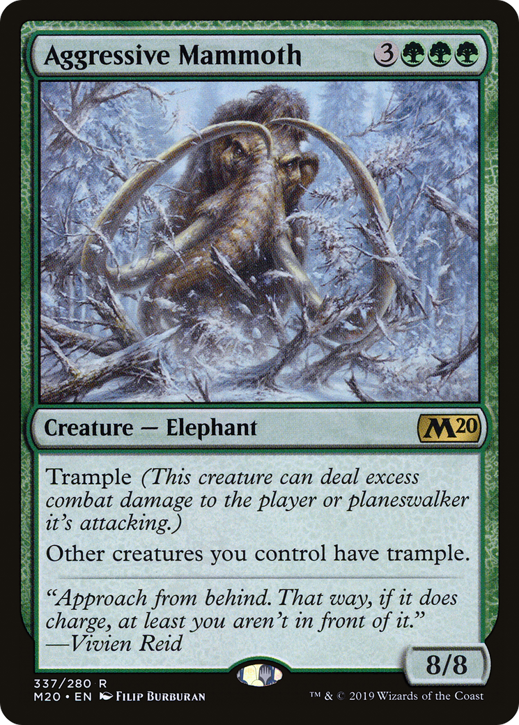 Aggressive Mammoth (M20-337) [Core Set 2020]