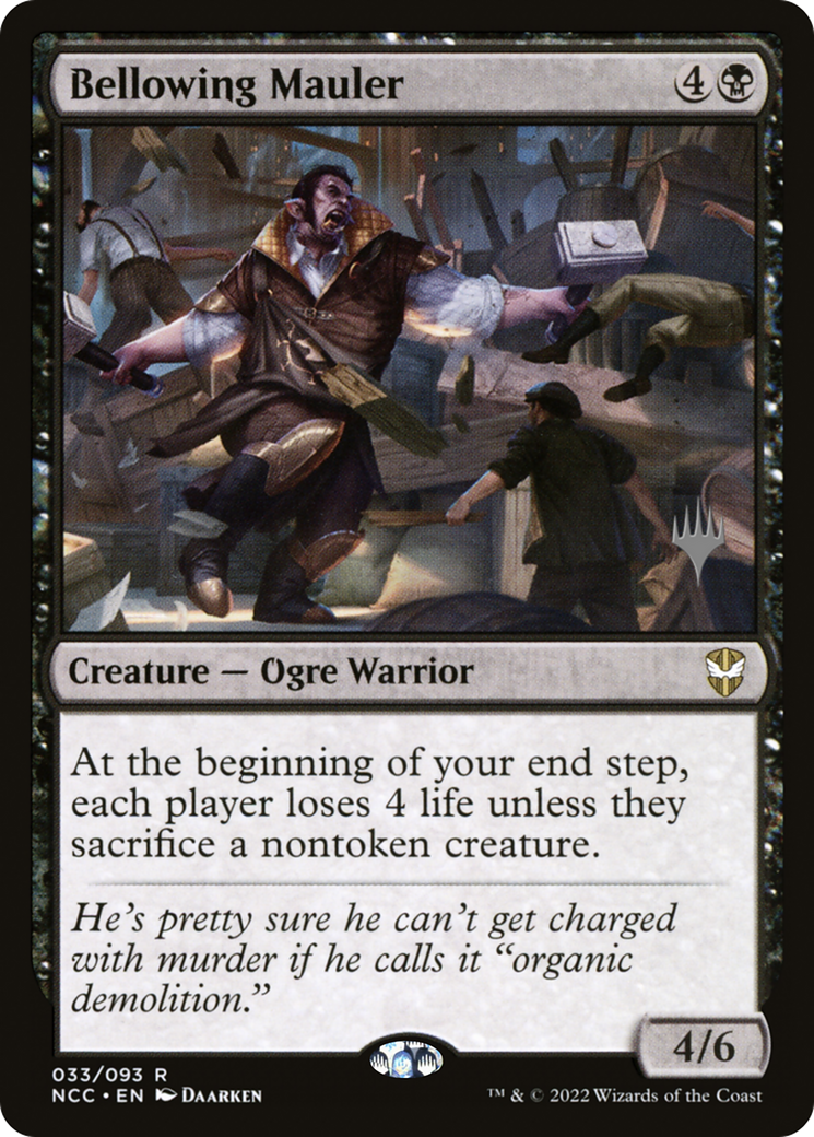 Bellowing Mauler (PPSNC-033) [Promo Pack: New Capenna Commander Promos] Foil
