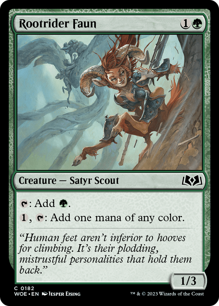 Rootrider Faun (WOE-182) [Wilds of Eldraine]