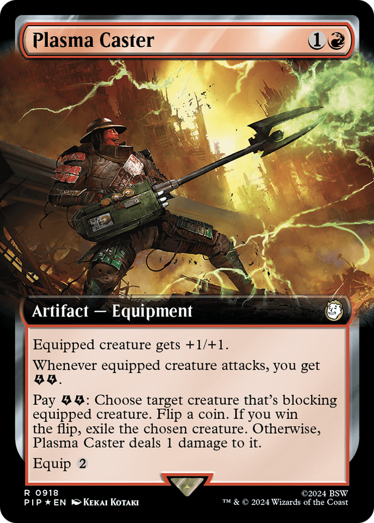Plasma Caster (PIP-918) [Fallout]: (Extended Art) Foil