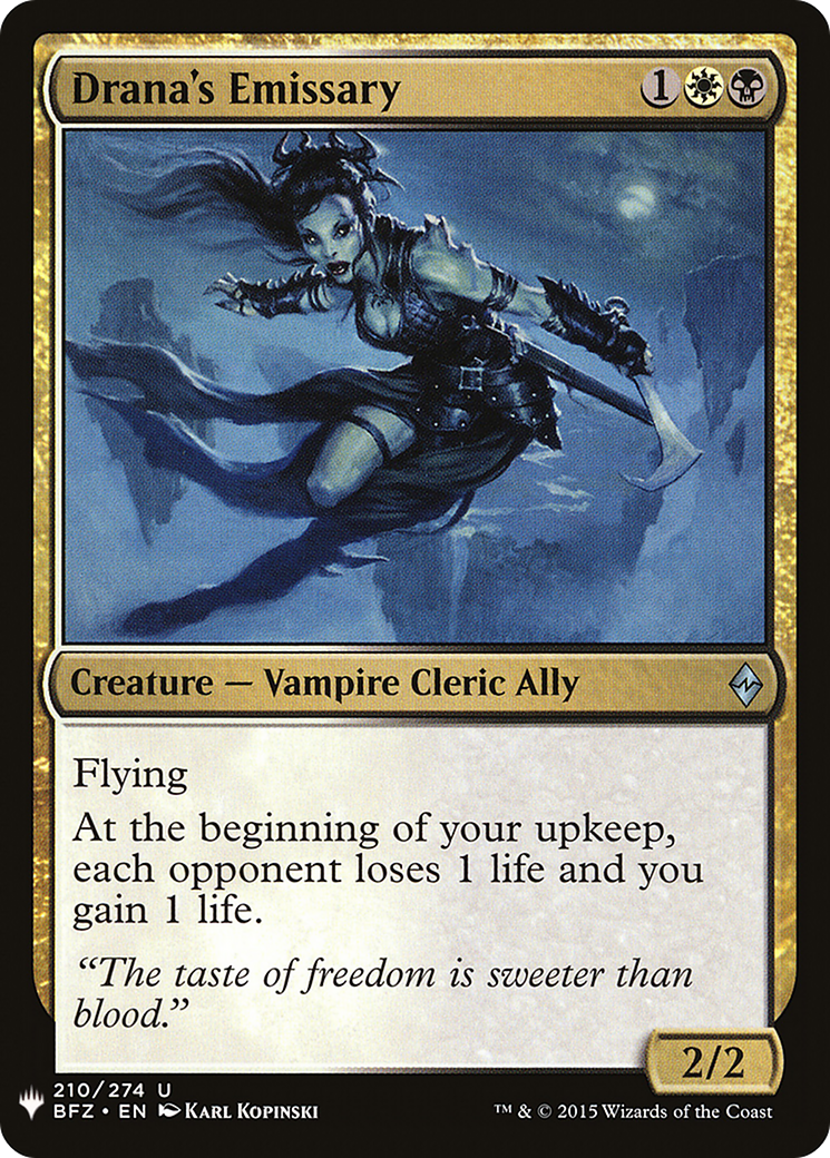 Drana's Emissary (LIST-BFZ-210) [The List]