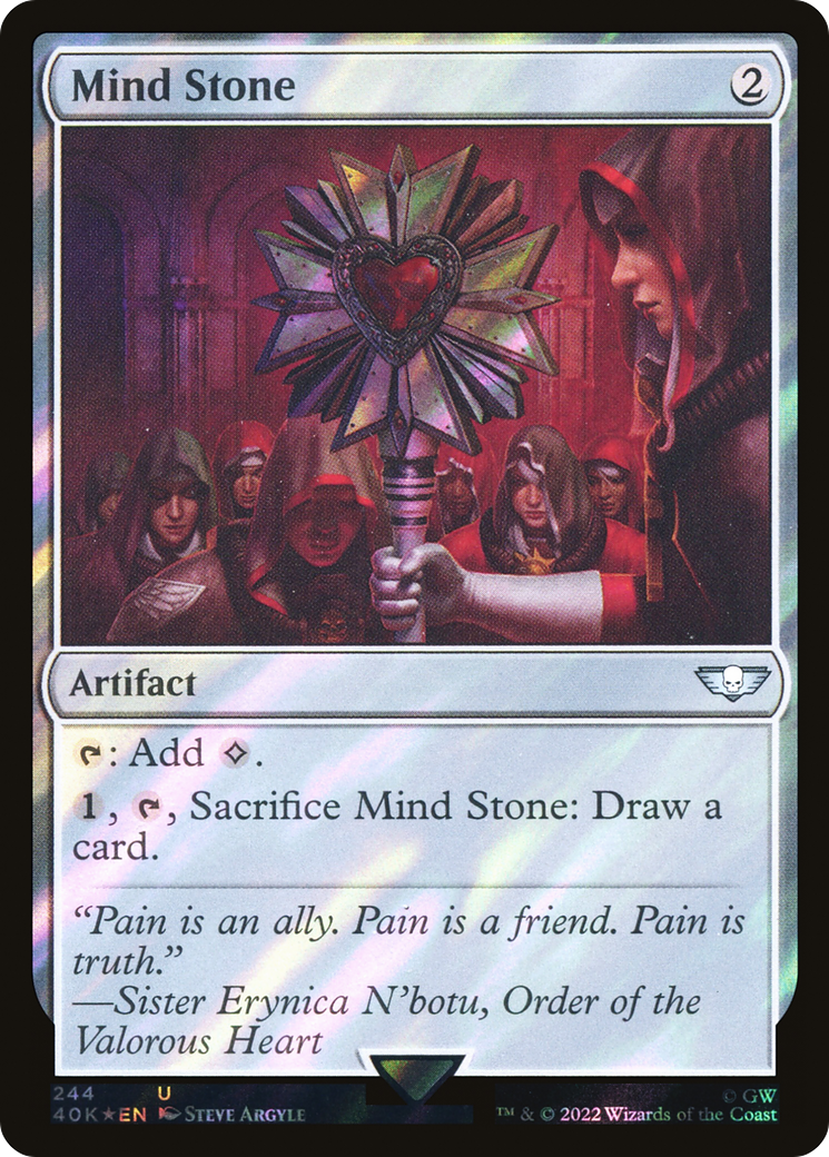 Mind Stone (40K-244) (Surge Foil) [Warhammer 40,000 Commander] Foil