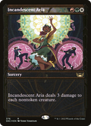 Incandescent Aria (SNC-376) [Streets of New Capenna]: (Showcase) Foil