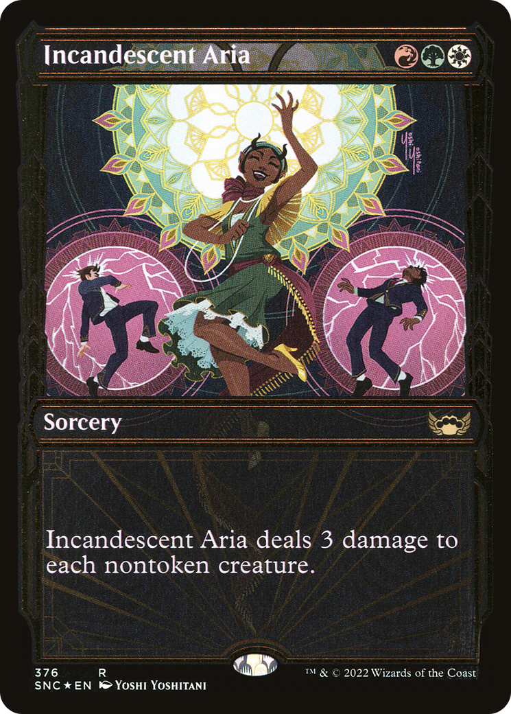 Incandescent Aria (SNC-376) [Streets of New Capenna]: (Showcase) Foil