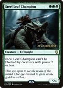 Steel Leaf Champion (PRE-182S) [Dominaria Promos] Foil